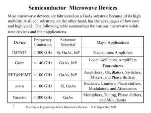 Active Microwave Devices