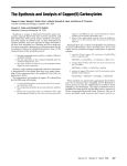 The Synthesis and Analysis of Copper (II) Carboxylates