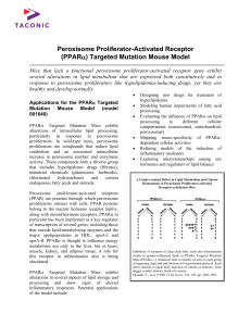 Peroxisome Proliferator-Activated Receptor
