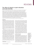 The effect of obesity on sperm disorders and male