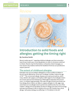 Introduction to solid foods and allergies