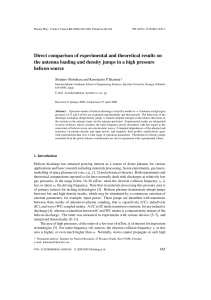 Direct comparison of experimental and theoretical results on the