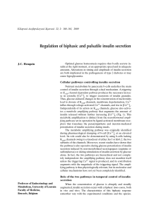 Regulation of biphasic and pulsatile insulin secretion