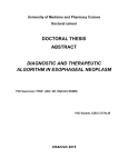 doctoral thesis abstract diagnostic and therapeutic