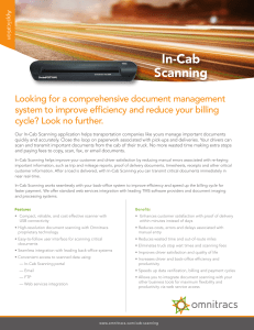 In-Cab Scanning