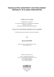 piezoelectric anisotropy and free energy instability in