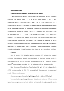 Supplementary data Expression and purification of