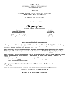 citigroup`s 2008 annual report on form 10-k