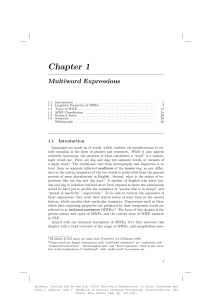 Baldwin, Timothy and Su Nam Kim (2010) Multiword Expressions, in