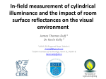 In-field measurement of cylindrical illuminance and the