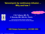 Vancomycin by continuous infusion - ECCMID 2004