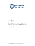 2017 Financial Wellness Essay Collection