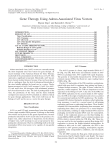 Gene Therapy Using Adeno-Associated Virus Vectors