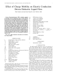 Effect of Charge Mobility on Electric Conduction Driven Dielectric