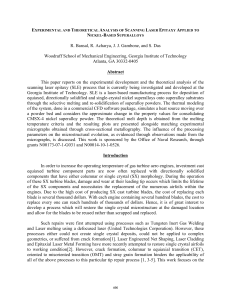 Experimental and Theoretical Analysis of Scanning Laser Epitaxy