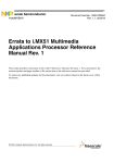 Errata to i.MX51 Multimedia Applications Processor Reference