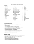 Grade 7 Trimester 2 Science Exam Overview Vocabulary Nutrients
