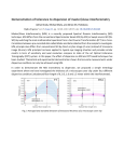 Demonstration of tolerance to dispersion of master/slave interferometry