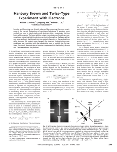 Hanbury Brown and Twiss–Type Experiment with Electrons