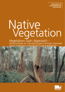 Native Vegetation: Vegetation Gain Approach