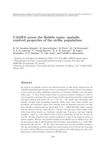 spatially resolved properties of the stellar populations