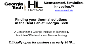 Finding your thermal solutions in the Heat Lab at Georgia Tech