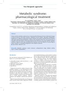 Metabolic syndrome: pharmacological treatment