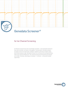 Screener for Ion Channel Screening