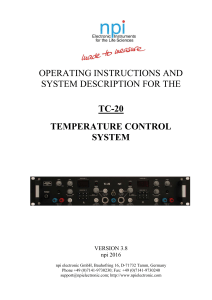 TC-20 Manual - NPI Electronic