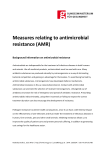 Measures relating to antimicrobial resistance (AMR)