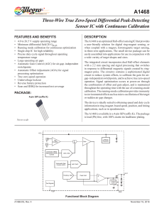 A1468: Three-Wire True Zero-Speed Differential Peak