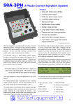 50A-3PH 3 Phase Current Injection System