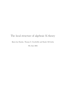 The local structure of algebraic K-theory
