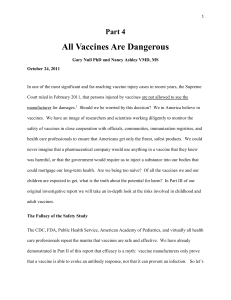 All Vaccines Are Dangerous