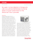 No-wash, no-lyse detection of phagocytic cells via a pHrodo