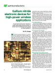 Gallium nitride electronic devices for high