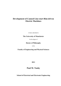 Direct On-line Rim-driven Electric Machines