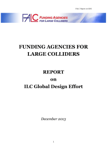 FALC Report on Global Design Effort (GDE)