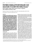 Quantitative analysis of electrophoresis data: novel curve fitting