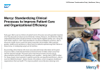 Mercy: Standardizing Clinical Processes to Improve Patient Care