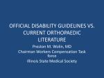 official disability guidelines vs. current