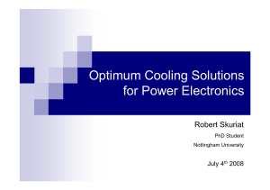 Optimum cooling solutions for power electronics, Robert Skuriat