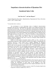 Impedance characterization of Quantum Dot Sensitized Solar Cells