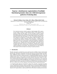 Segway: simultaneous segmentation of multiple functional genomics