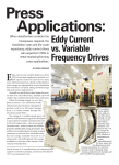 Press Applications: eddy-current vs VFDs