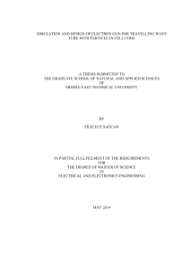 simulation and design of electron gun for travelling wave