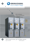 CPG.0 Single busbar gas-insulated cubicles Up to 36 kV