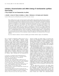 Isolation, characterization and cDNA cloning of nicotianamine