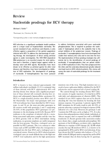Review Nucleotide prodrugs for HCV therapy