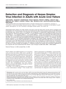 Detection and Diagnosis of Herpes Simplex Virus